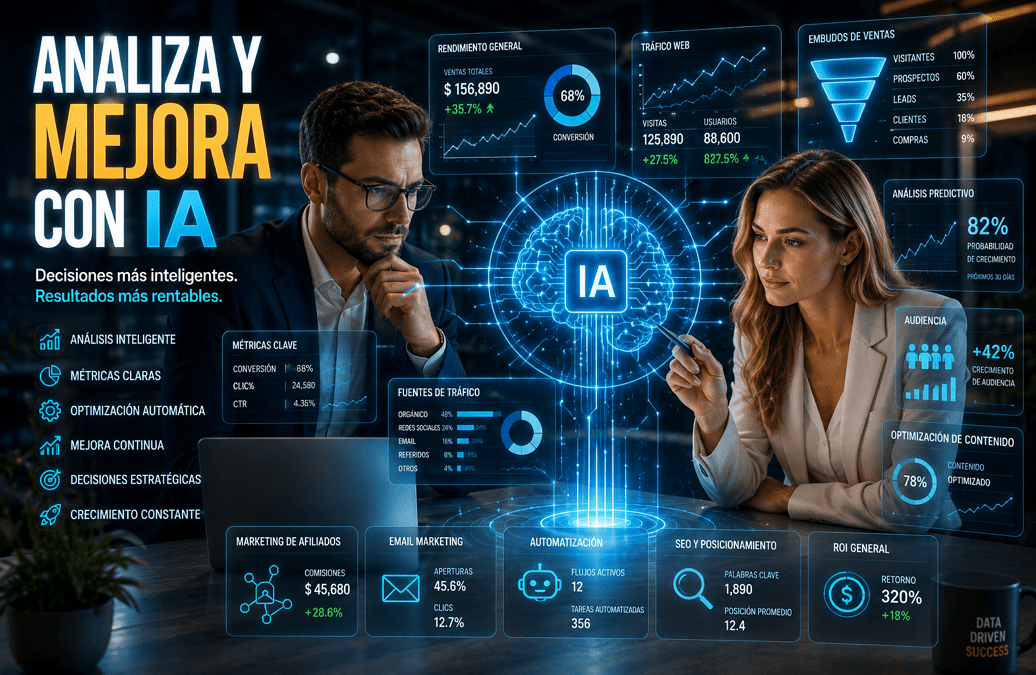 analizar y mejorar resultados con inteligencia artificial